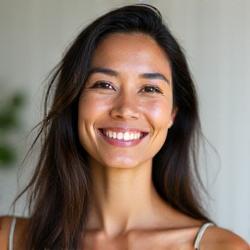 Headshot of Elara Thorne, a certified Aura Bloom wellness coach.